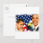 44e en 45e President Barack Obama_ Briefkaart (Voorkant / Achterkant)