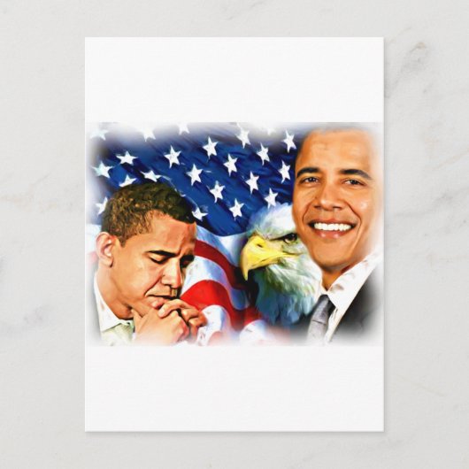 44e en 45e President Barack Obama_ Briefkaart (Voorkant)