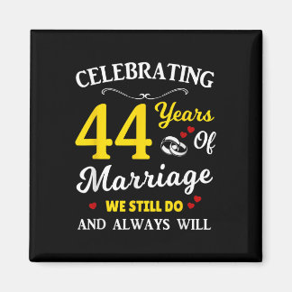 44e jaar bruiloft Jubileum Magneet