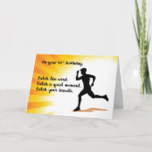 44e Man van de Dag van de Zonnebarst lopend Kaart (Voorkant)