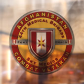 44e medisch brigade, Afghanistan Veteraan Raamsticker (Vel 2)