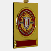 44e medisch brigade, Afghanistan Veteraan Verguld Banner Ornament (Rechts)
