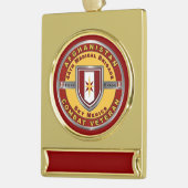 44e medisch brigade, Afghanistan Veteraan Verguld Banner Ornament (Links)