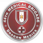 44e medisch brigade in de lucht sticker (Voorkant)