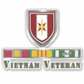 44e medisch brigade Vietnam Veteraan Sticker (Voorkant)