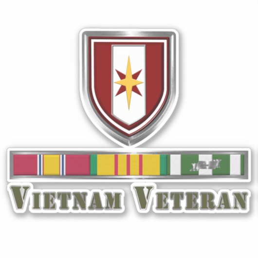 44e medisch brigade Vietnam Veteraan Sticker (Voorkant)