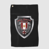 44e Medische Brigade "Dragon Medics" Schild Golfhanddoek (Voorkant)