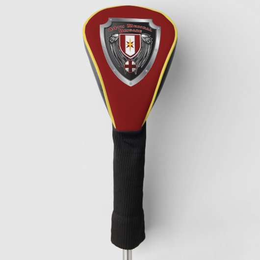 44e Medische Brigade "Dragon Medics" Schild Golfheadcover (Voorkant)