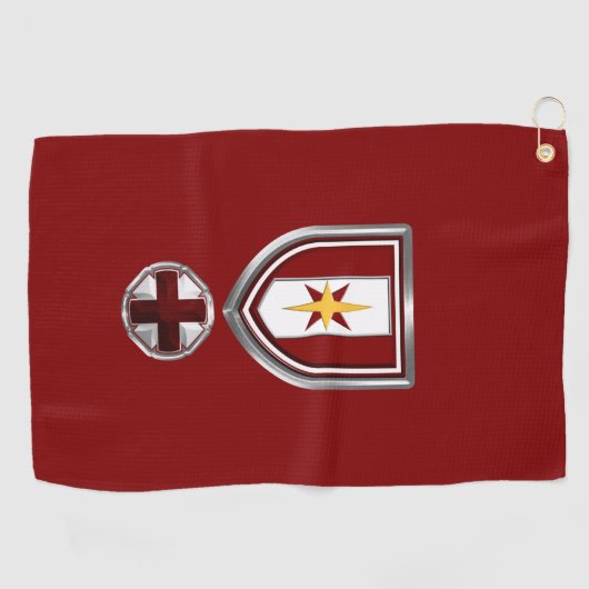 44e medische brigade golfhanddoek (Horizontaal)