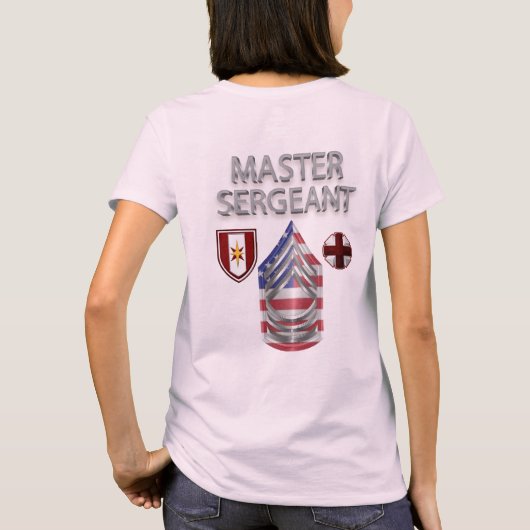 44e medische brigade hoofdsergeant t-shirt (Achterkant)