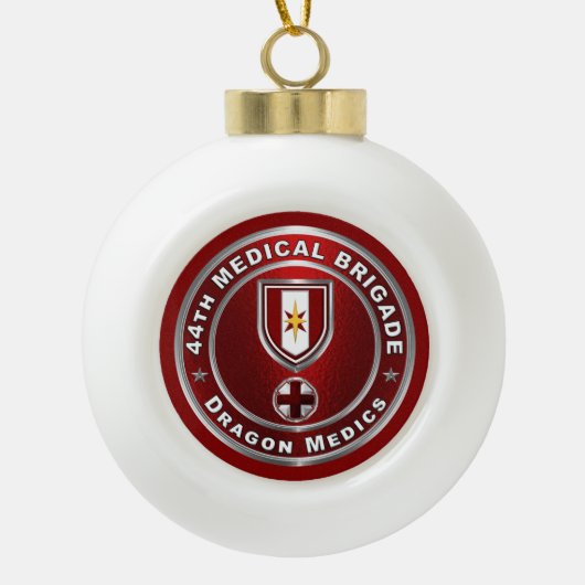 44e medische brigade keramische bal ornament (Voorkant)