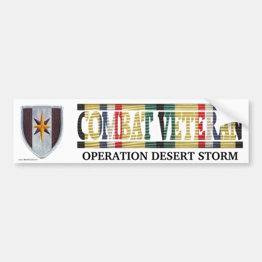 44e medische brigade SWA Combat Veteran Sticker (Voorkant)
