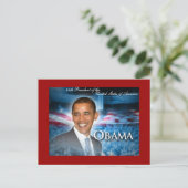 44e OBAMA President Briefkaart (Staand voorkant)