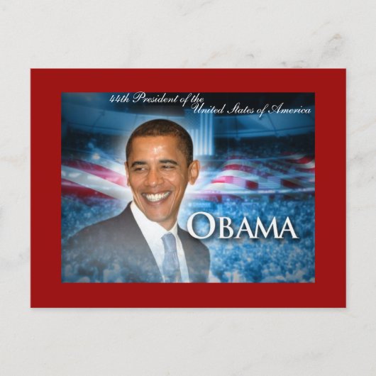 44e OBAMA President Briefkaart (Voorkant)