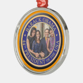 44e President Barack Obama 2013 Inauguration Metalen Ornament (Links)