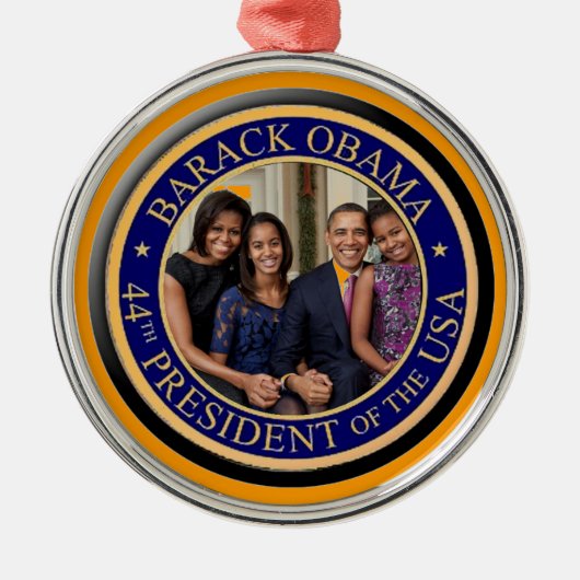 44e President Barack Obama 2013 Inauguration Metalen Ornament (Voorkant)