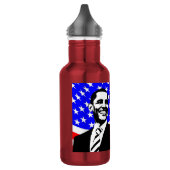 44e President, Barack Obama en Flag Water Bottle Waterfles (Links)