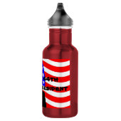 44e President, Barack Obama en Flag Water Bottle Waterfles (Rechts)
