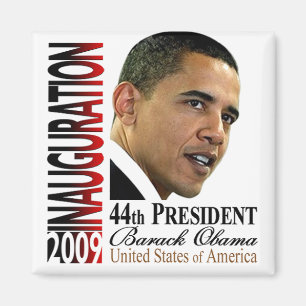 44e President Barack Obama Inauguration Magnet