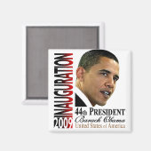 44e President Barack Obama Inhuldigingsmagneet Magneet (Voorkant / Achterkant)