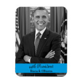 44e President Barack Obama Magnet Magneet (Verticaal)