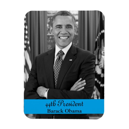 44e President Barack Obama Magnet Magneet (Verticaal)
