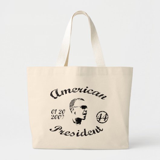 44e President Obama Keepsake Grote Tote Bag (Voorkant)