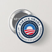 44e President Ronde Button 5,7 Cm (Voorkant /achterkant)