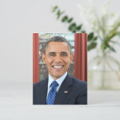44e President van de verenigde staten Barack Obama Briefkaart (Staand voorkant)