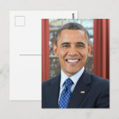 44e President van de verenigde staten Barack Obama Briefkaart (Voorkant / Achterkant)