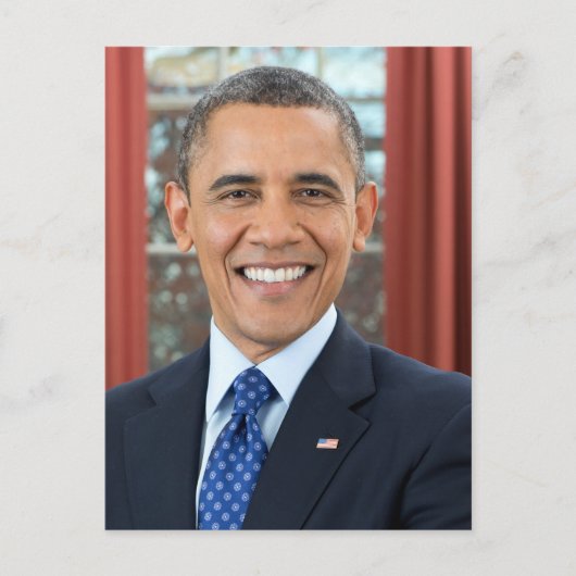 44e President van de verenigde staten Barack Obama Briefkaart (Voorkant)