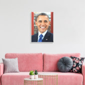 44e President van de verenigde staten Barack Obama Canvas Afdruk (Insitu (Woonkamer))