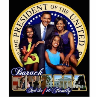 44e presidentiële familiesamenstelling met standaa staand fotobeeldje 