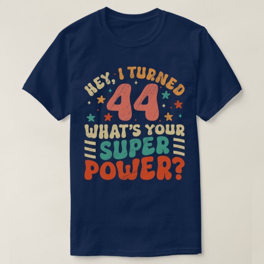 44e verjaardag 1 t-shirt (Design voorkant)