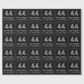 44e verjaardag: Art Deco geïnspireerd look "44" w  Cadeaupapier (Vlak)