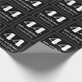 44e verjaardag - Art Deco Geïnspireerde look "44", Cadeaupapier (Hoek)