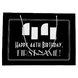 44e verjaardag ~ Art Deco Geïnspireerde look "44"  Groot Cadeauzakje