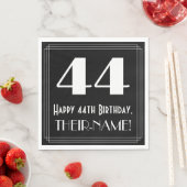 44e verjaardag ~ Art Deco geïnspireerde look "44", Servet (Insitu)