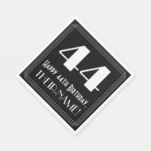 44e verjaardag ~ Art Deco geïnspireerde look "44", Servet (Hoek)