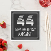 44e verjaardag: Art Deco Geïnspireerde look "44" + Servet (Insitu)