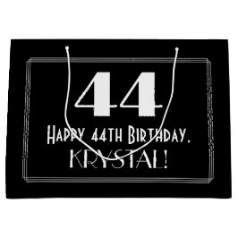 44e verjaardag: Art Deco geïnspireerde stijl "44", Groot Cadeauzakje