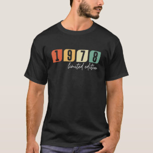 44e verjaardag dames Mannen 44 jaar 1978 cadeau 21 T-shirt