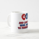 44e verjaardag design koffiemok (Voorkant links)