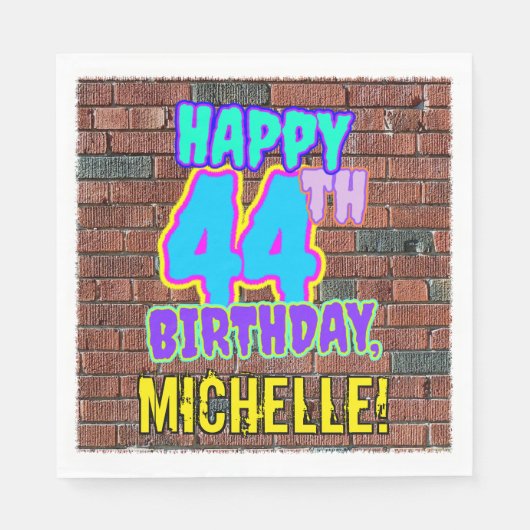 44e verjaardag ~ Fun, geïnspireerd door Urban Graf Servet (Voorkant)