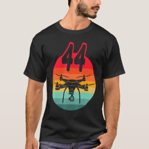 44e verjaardag I Retro afstandsbedieningstoetsen m T-shirt