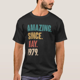 44e verjaardag sinds mei 1979 t-shirt