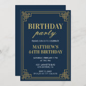 44e verjaardag uitnodigingen Verjaardagsfeest jong (Voorkant / Achterkant)