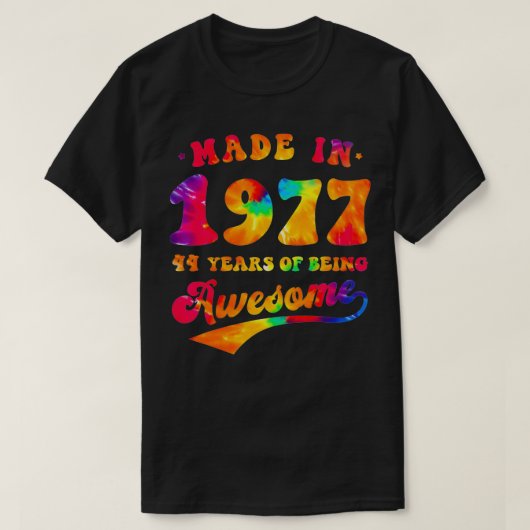 44e verjaardag van de kleurstof 44 jaar oud Geweld T-shirt (Design voorkant)
