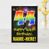 44e verjaardag: Vuurwapenpatroon met vuursteentje  Kaart (Gele Bloem)