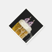 44e verjaardag zwarte bier servet (Hoek)